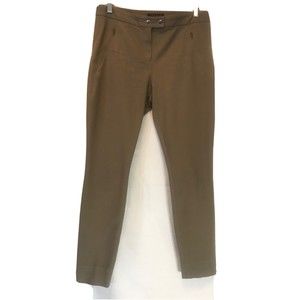 Theory Sharp Stretch Trousers Pants Sage Hidden Pockets US Made Size 6